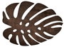 Hermia Monstera - Wenge Juego de Salvamanteles de Madera (4 Piezas)